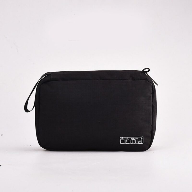 Custom Waterproof Oxford Toiletry Bag Travel Cosmetic Organizer Pouch with Wet Dry Separation - 5