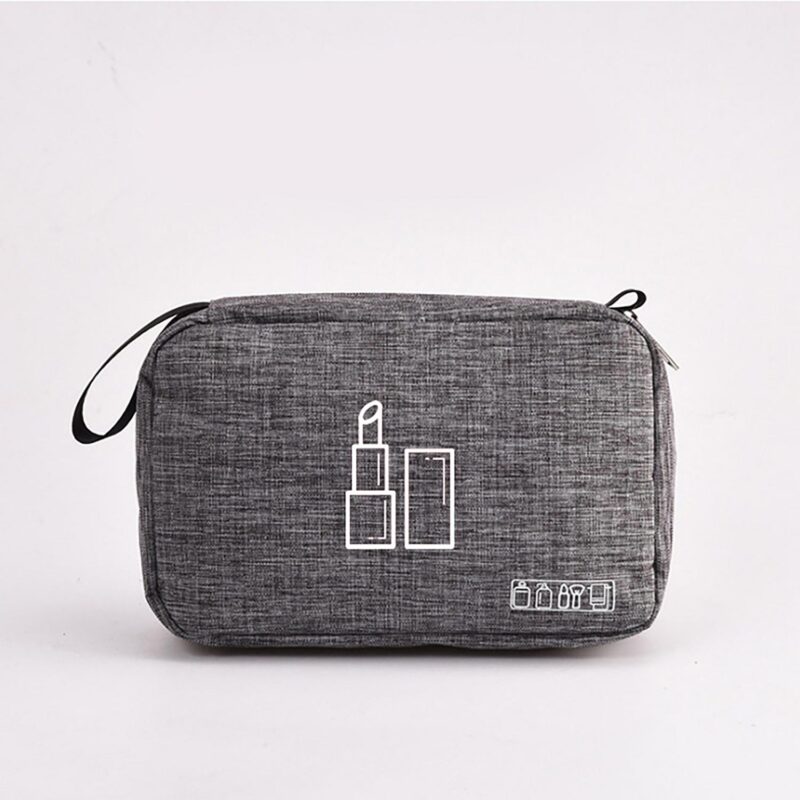 Custom Waterproof Oxford Toiletry Bag Travel Cosmetic Organizer Pouch with Wet Dry Separation - 6