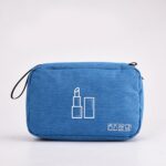 Custom Waterproof Oxford Toiletry Bag Travel Cosmetic Organizer Pouch with Wet Dry Separation - 8