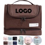 Custom Waterproof Oxford Travel Toiletry Kit with Smooth Metal