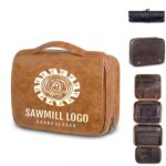 Custom Waterproof PU Dopp Kit with Large Capacity