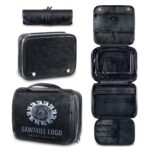 Custom Waterproof PU Dopp Kit with Large Capacity - 2