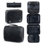 Custom Waterproof PU Dopp Kit with Large Capacity - 3