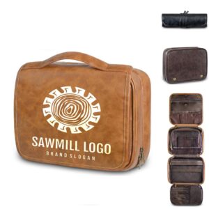 Custom Waterproof PU Dopp Kit with Large Capacity