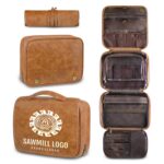 Custom Waterproof PU Dopp Kit with Large Capacity - 6