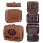 Custom Waterproof PU Dopp Kit with Large Capacity - 8
