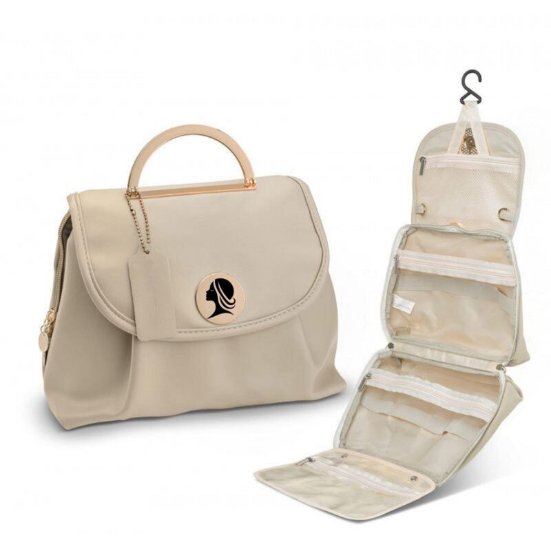 Custom Waterproof PU Toiletry Bag with Hanging Hook - 6