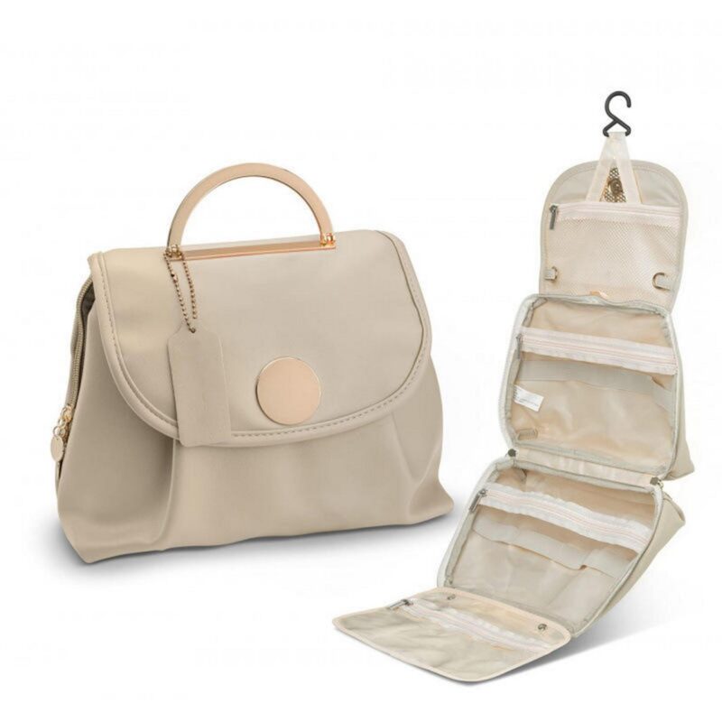 Custom Waterproof PU Toiletry Bag with Hanging Hook - 7