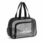 Custom Waterproof PVC Clear Toiletry Bag With Shoe Compartment - 2