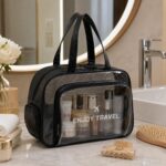 Custom Waterproof PVC Clear Toiletry Bag With Shoe Compartment - 7