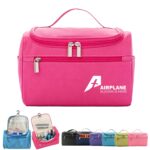 Custom Waterproof PVC Oxford Fabric Travel Toiletry Bag with Multi Compartments