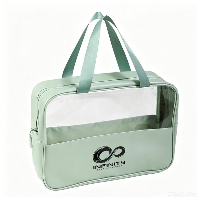 Custom Waterproof PVC Transparent Zipper Travel Toiletry Bag - 8