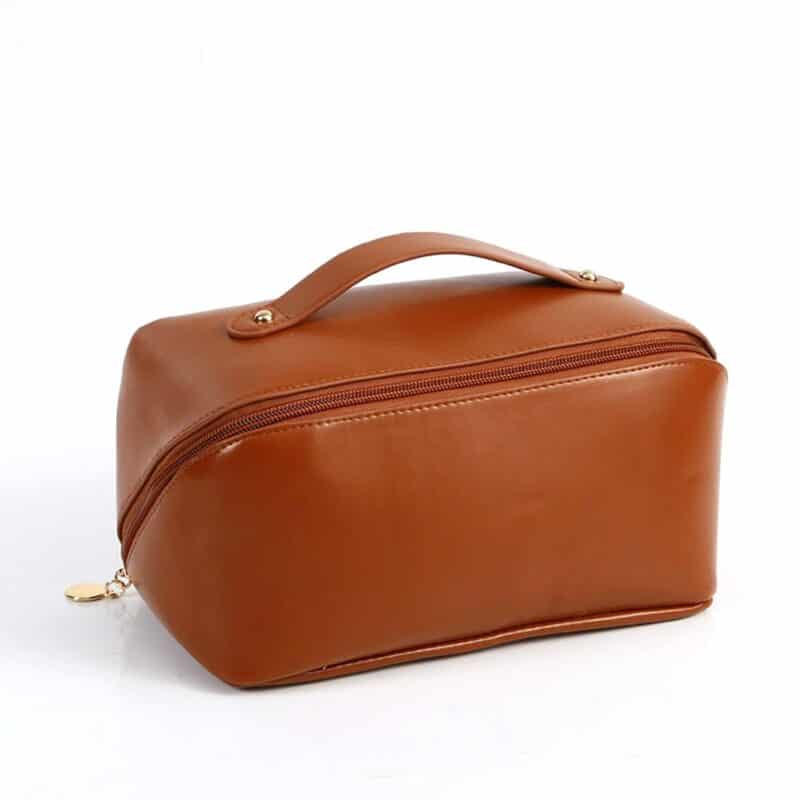 Custom Waterproof Portable PU Toiletry Bag With Divider - 7