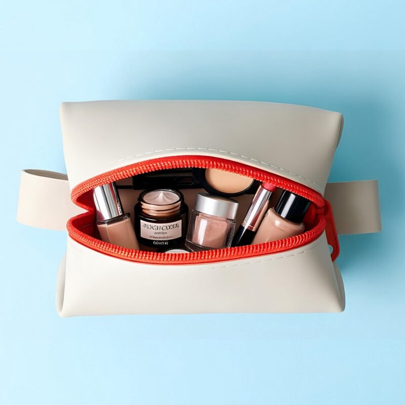 Custom Waterproof Silicone Toiletry Bag with Large Capacity - 9