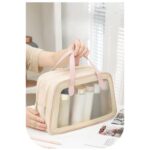Custom Waterproof Toiletry Bag Travel Bag - Double Layer Dry/Wet Shower Organizer - 3