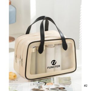 Custom Waterproof Toiletry Bag for Travel - Double Layer Dry/Wet Shower Organizer