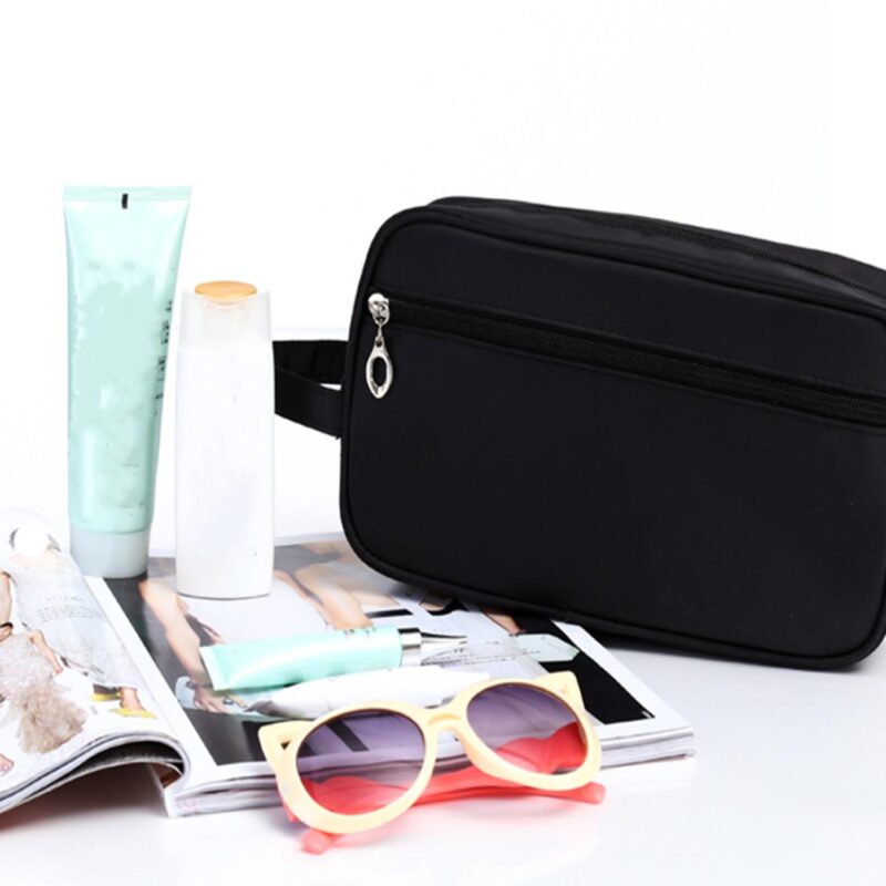 Custom Waterproof Toiletry Bag with Hook - 7