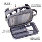 Custom Waterproof Travel Toiletry Bag Hanging Dopp Kit with Handle - 3