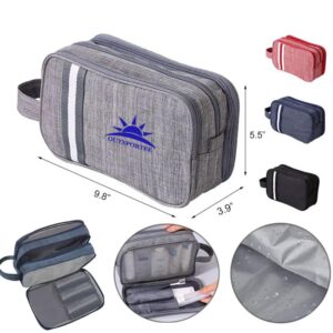 Custom Waterproof Travel Toiletry Bag Hanging Dopp Kit with Handle
