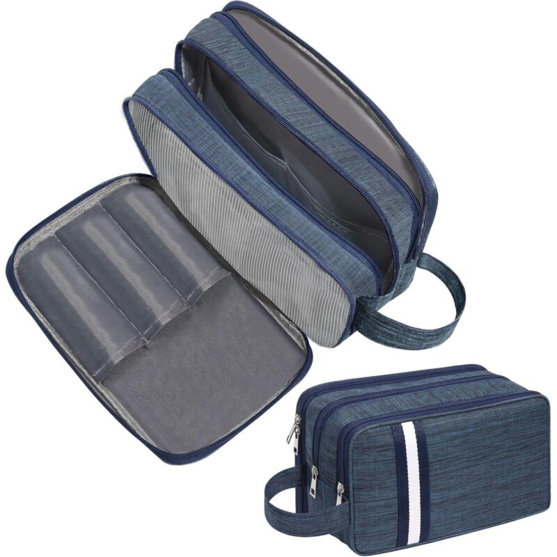 Custom Waterproof Travel Toiletry Bag Hanging Dopp Kit with Handle - 4