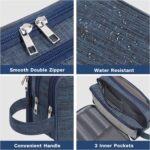 Custom Waterproof Travel Toiletry Bag Hanging Dopp Kit with Handle - 5