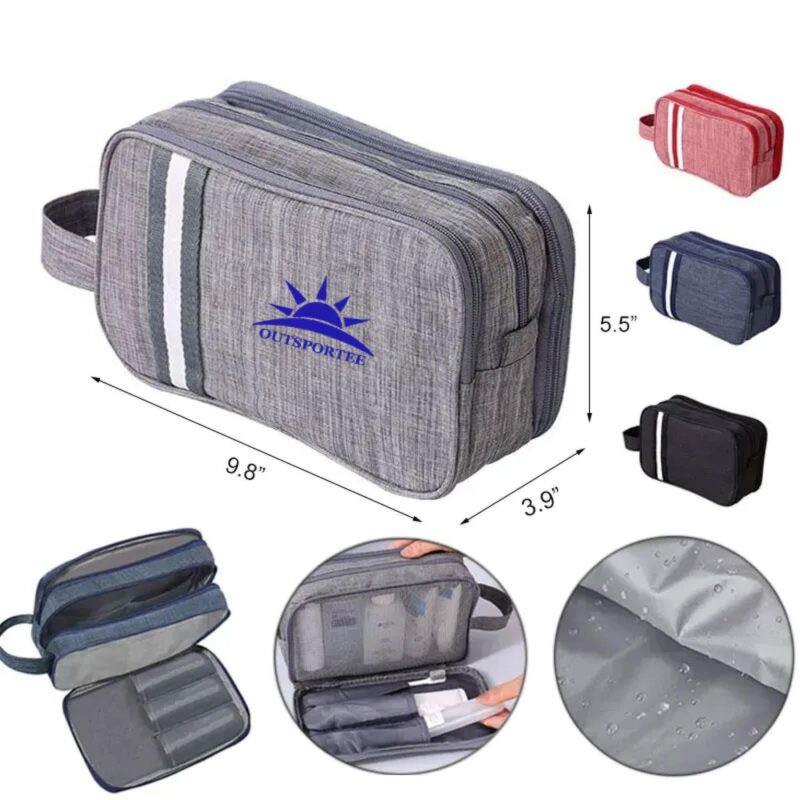 Custom Waterproof Travel Toiletry Bag Hanging Dopp Kit with Handle