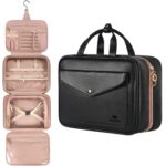 Custom Waterproof Travel Toiletry Bag w/Jewelry Organizer for Women - 1