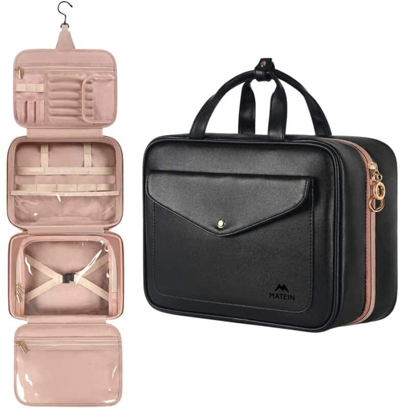 Custom Waterproof Travel Toiletry Bag w/Jewelry Organizer for Women - 1