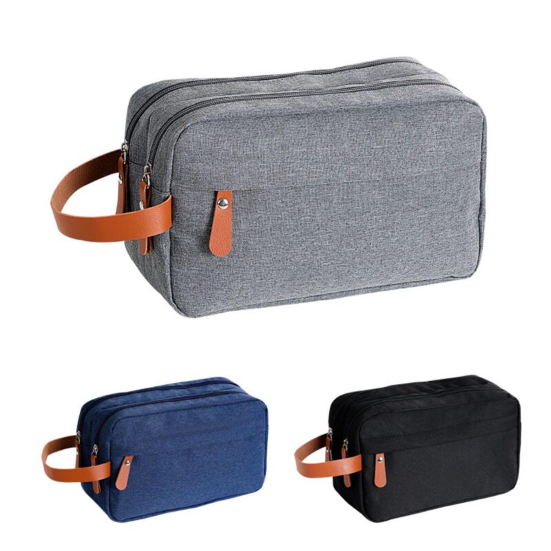Custom Waterproof Travel Toiletry Bag with Hanging Hook - 1