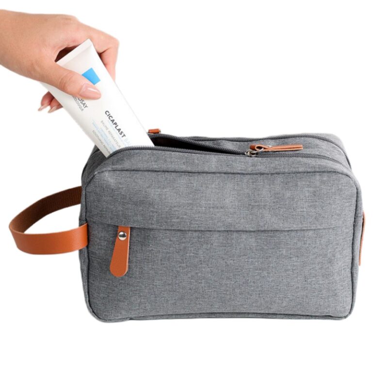 Custom Waterproof Travel Toiletry Bag with Hanging Hook - 3
