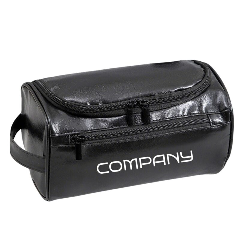 Custom Waterproof Zipper PU Leather Travel Toiletry Bag - 2