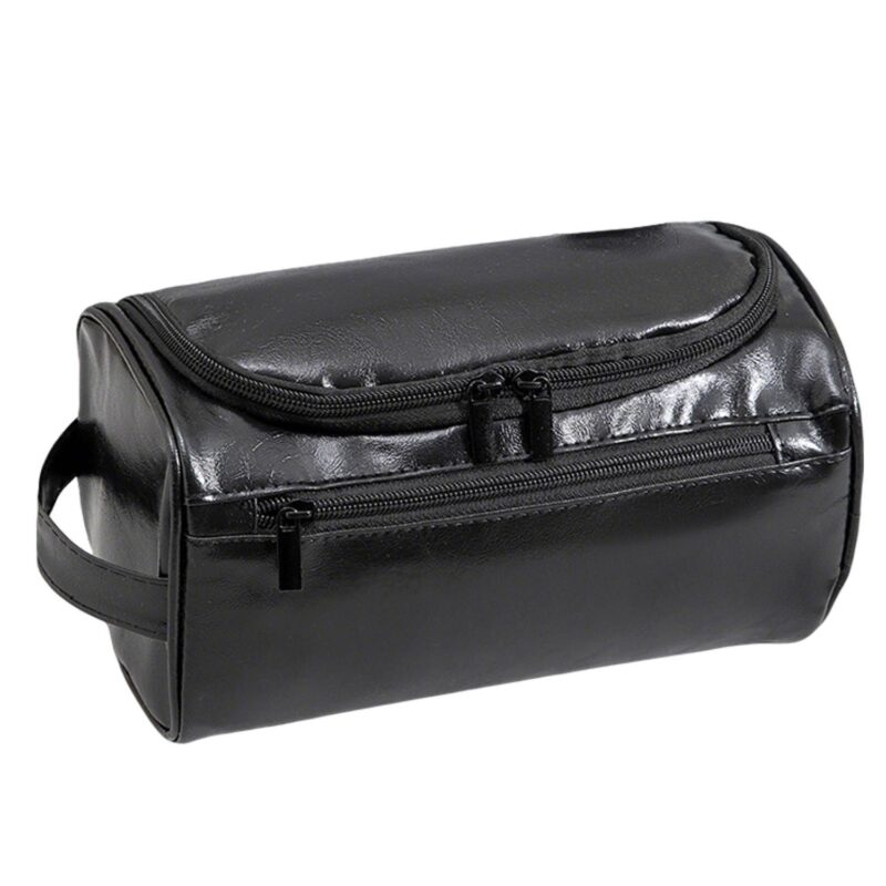 Custom Waterproof Zipper PU Leather Travel Toiletry Bag - 3