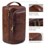 Custom Waterproof Zipper PU Leather Travel Toiletry Bag - 8
