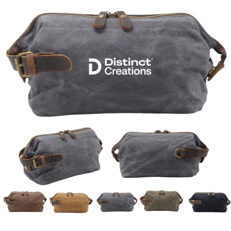 Custom Waxed Canvas Dopp Kit