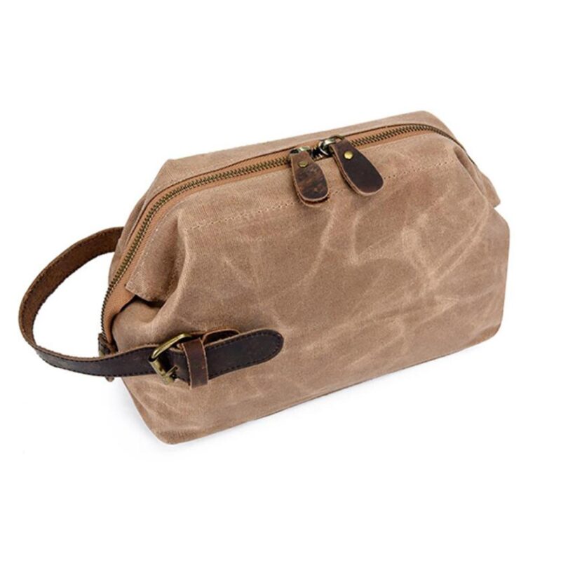 Custom Waxed Canvas Toiletry Bag - 1
