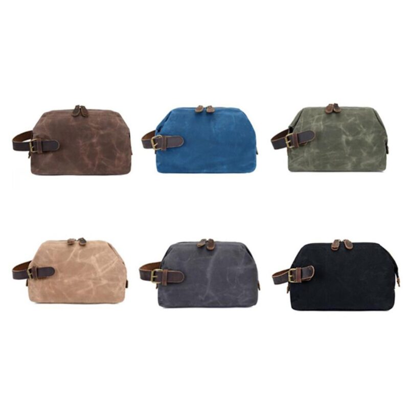 Custom Waxed Canvas Toiletry Bag - 2