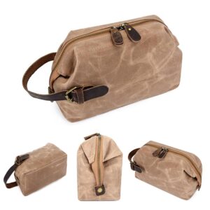 Custom Waxed Canvas Toiletry Bag