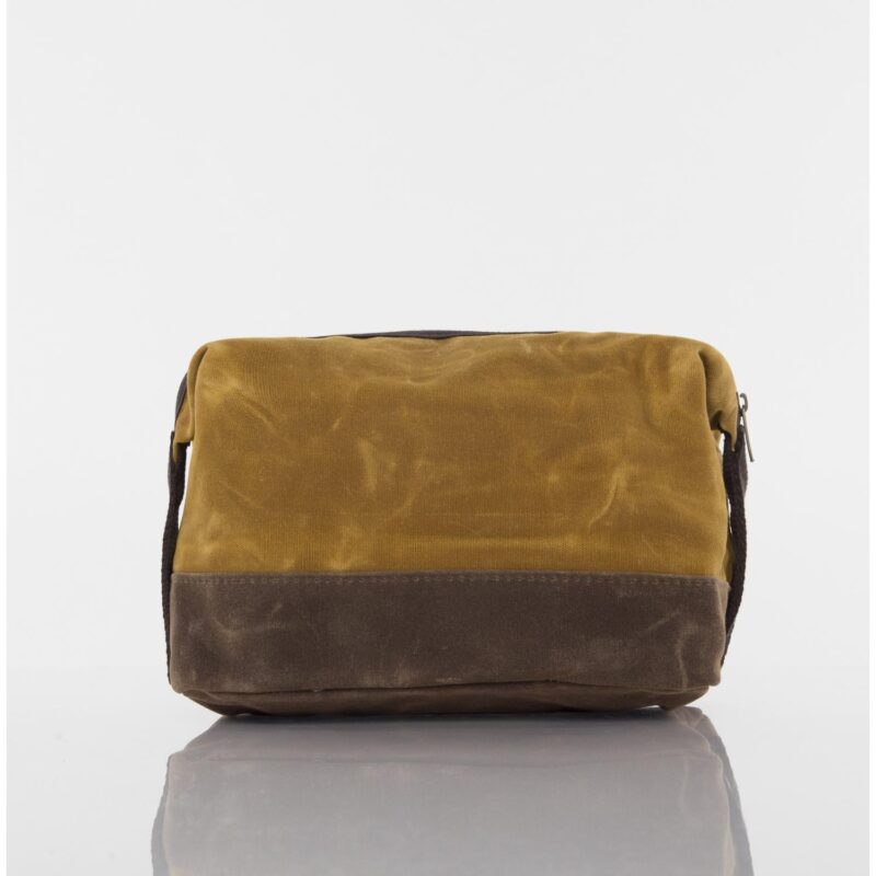 Custom Waxed Top Zip Dopp Kit - 3