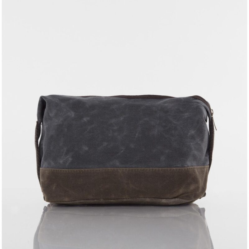 Custom Waxed Top Zip Dopp Kit - 4
