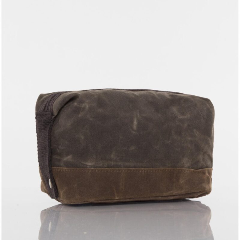 Custom Waxed Top Zip Dopp Kit - 8