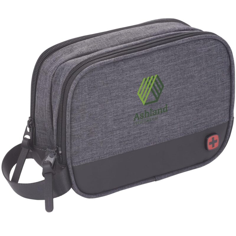 Custom Wenger rPET Dual Compartment Dopp Kit - 3