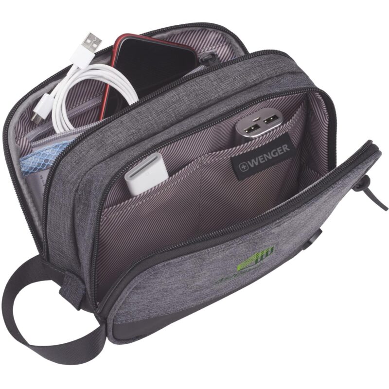 Custom Wenger rPET Dual Compartment Dopp Kit - 4