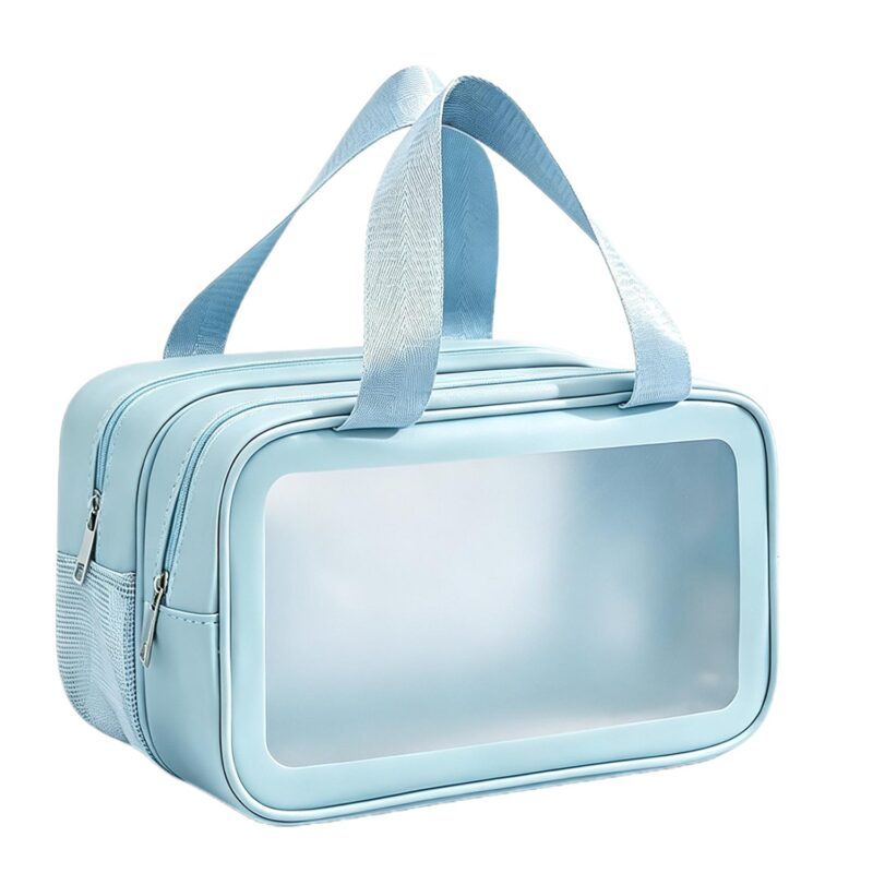 Custom Wet-Dry Toiletry Bag W/ Frosted Window - 3