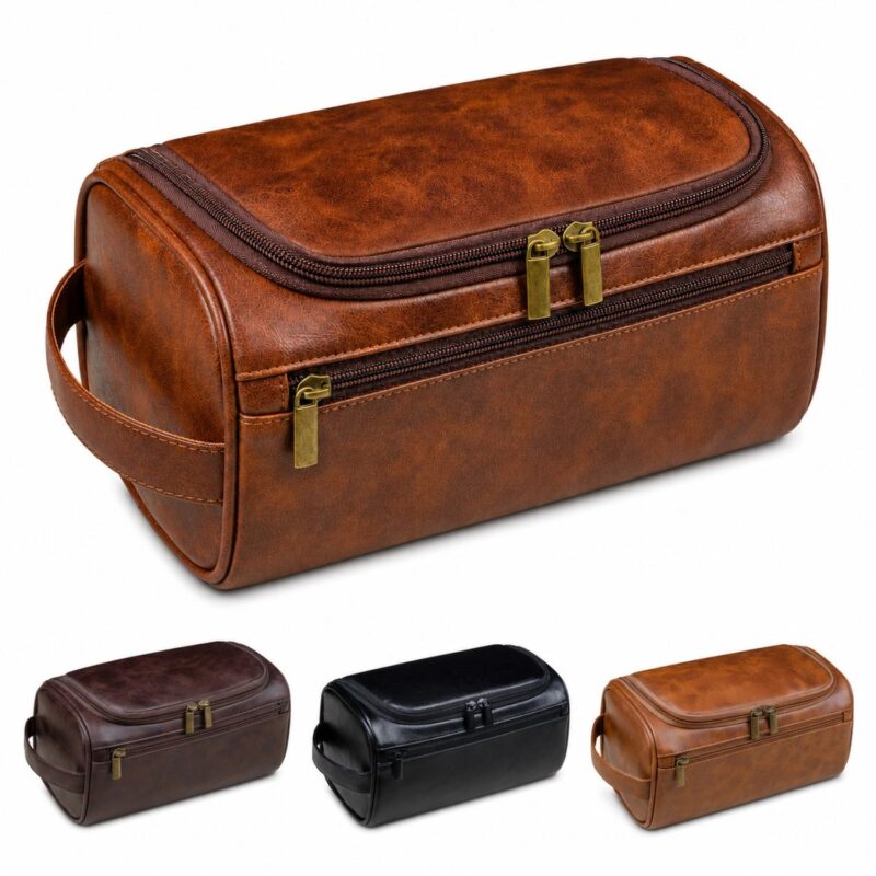 Custom Zippered PU Toiletry Bag